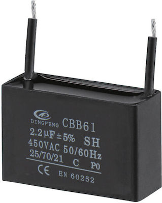 Polypropylene Capacitor 2.2uF 450V 03.006.0072