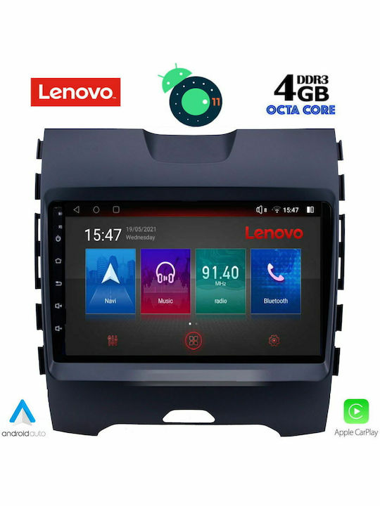 Lenovo Sistem Audio Auto pentru Ford Margine 2015> (Bluetooth/USB/AUX/WiFi/GPS/Apple-Carplay/Partitură) cu Ecran Tactil 9"