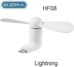 Ezra HF-08 Ανεμιστηράκι Κινητού για Iphone με Θύρα Lightning Λευκό