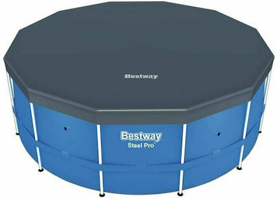 Bestway Protecție solară Rotund Acoperire de Protecție pentru Piscină Frame Pool Cover Diametru 366buc 1buc