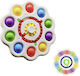 Pop it Fidget Silikon Anti Stress Pop It & Spinner 3in1 - Bubble Magic Dish Weiß