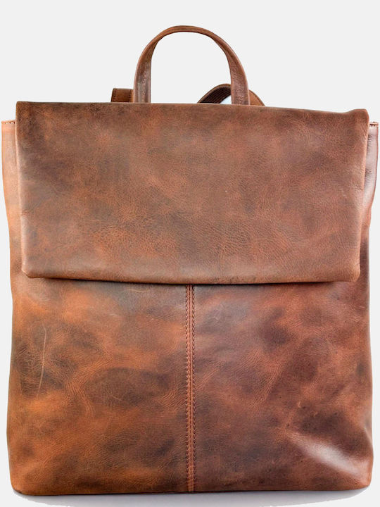 Leather Backpack Forest 790F-Brown