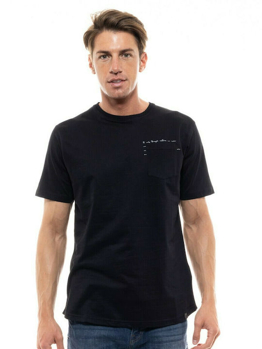 Biston Herren T-Shirt Kurzarm Schwarz