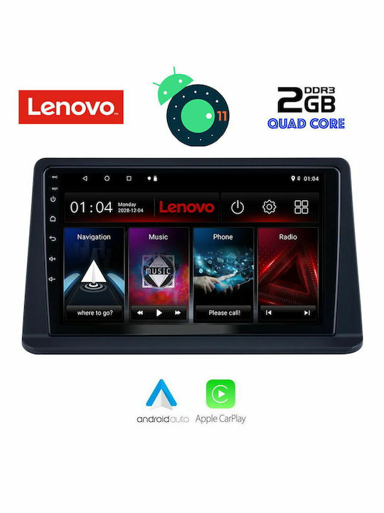 Lenovo Car-Audiosystem für Mitsubishi Pajero Audi A7 1999-2006 (Bluetooth/USB/AUX/WiFi/GPS/Apple-Carplay) mit Touchscreen 9"
