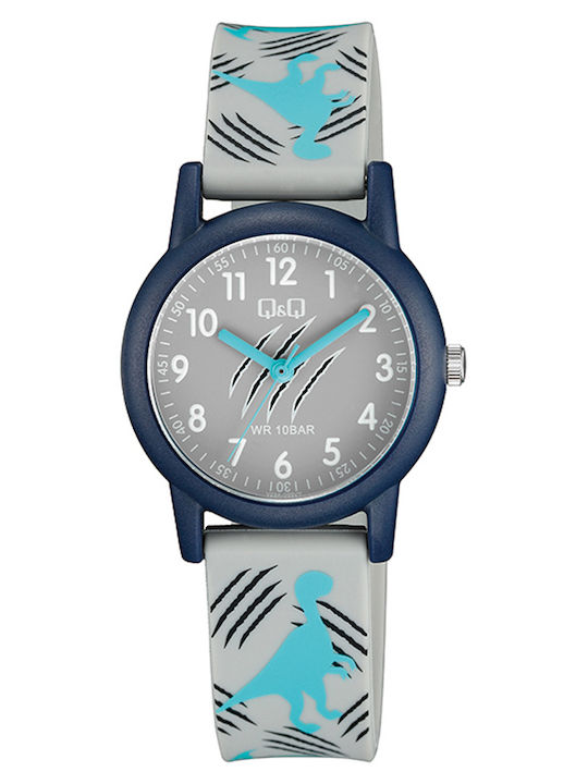 Q&Q Παιδικό Ρολόι 32mm Γκρι