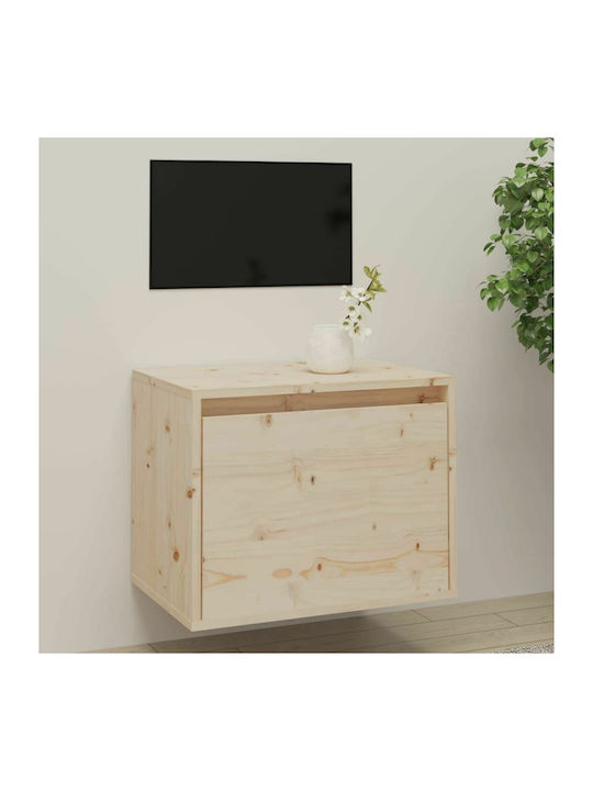 Wall Living Room Cabinet from Solid Wood Beige ...