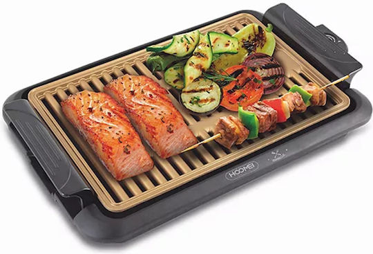 Hoomei Tabletop Electric Grill Grill 1000W with Adjustable Thermostat 38cmx25cmcm