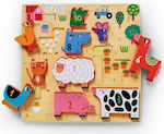 Wooden Kids Peg Puzzle for 2++ Years 10pcs Crocodile Creek