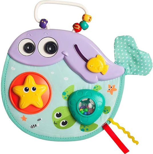 Hola Toys Бебешка играчка Кит за дейности със звуци за 6++ месеца