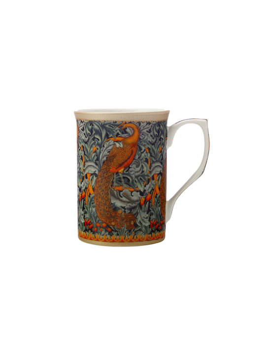 Casa Domani Peacock William Morris Cană din Porțelan Multicoloră 300ml 1buc