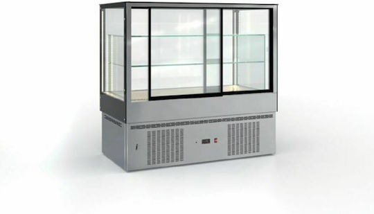 Inox Dobros Maintenance Showcase Floor with 3 Levels 137x72x130cm IRIS