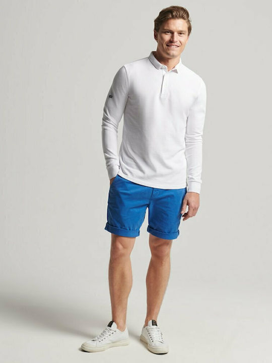 Superdry Studios Core Ανδρική Βερμούδα Chino Μπλε