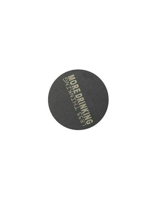 Raeder Round Stone Black Coasters More Drinking 10cm 2pcs RD