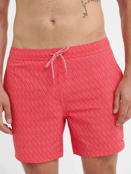 Men's Swimwear Shorts Fuchsia with Patterns