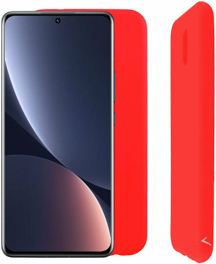 Volte-Tel Camera Guard Back Cover Silicon Roșu (Xiaomi 12 Pro)