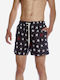 Men's Swimwear Shorts Black with Prints