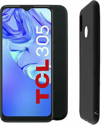 Volte-Tel Camera Guard Silicone Back Cover Black (TCL 306 / 305 / 30 SE / 30ETCL 305/306/30E/30SE)