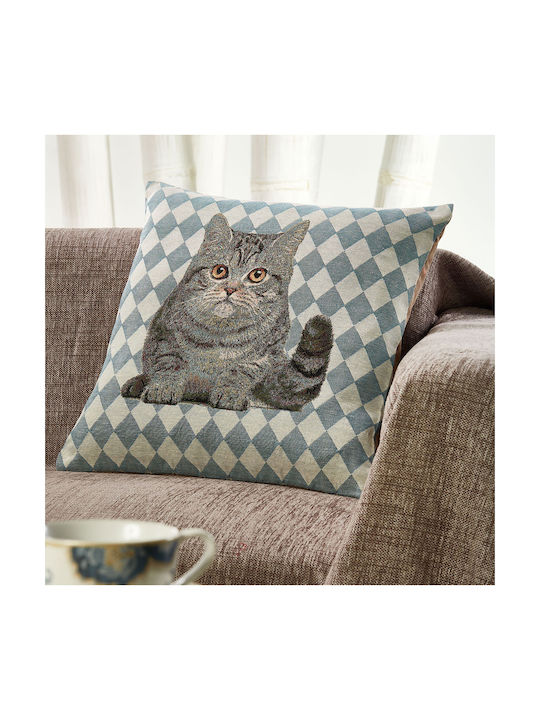 Whitegg Decorative Pillow Case Stofa 7 Gray 45x45cm.