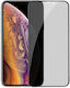 3D Full Glue Privacy Ματ Full Face Tempered Glass Μαύρο (iPhone 12 / 12 Pro)