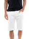Herrenshorts Jeans Weiß
