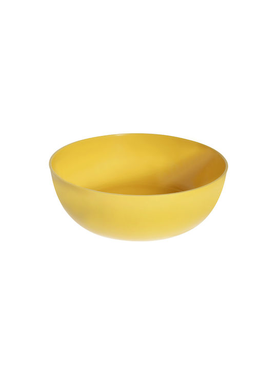 Evivak Melamine Salad Bowl Yellow 22x22cm