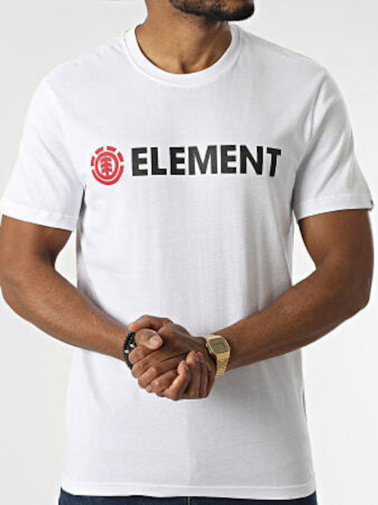 Element Blazin T-shirt Bărbătesc cu Mânecă Scurtă Alb
