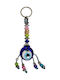 Kostibas Fashion Handgefertigter Metallischer Schlüsselanhänger Mit Blauem Auge