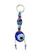 Kostibas Fashion Handmade Metallic Eye Blue Keychain