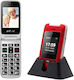 Artfone Artfone C10 Flip Dual SIM Mobile Phone with Large Buttons Red