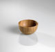 Leone Leone Round Serving Bowl Made of Brown Bamboo with 8cm Diameter 4 Pieces
