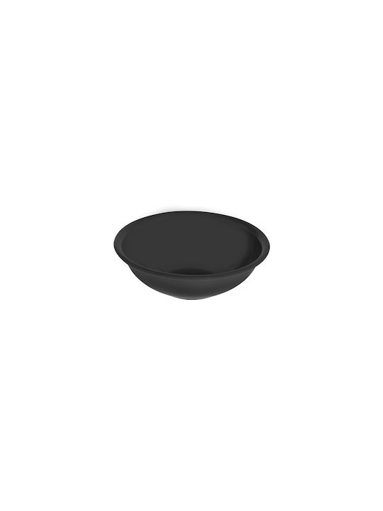 Evivak Melaware Νο51 Eisschüssel Rund aus Melamin Black mit Durchmesser 13cm