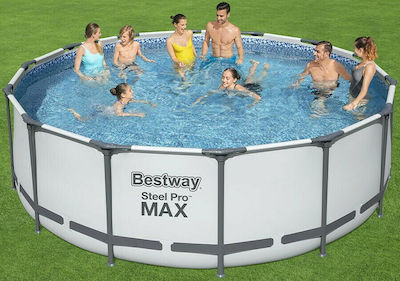 Bestway Steel Pro Max Pool with Metallic Frame & Filter Pump 427x427x122cm