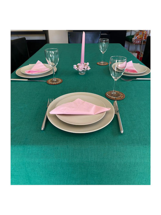 Palatex Τραπεζομάντηλο All Linen Green 150x220εκ.