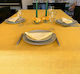 Palatex Checkered All Linen Gold 150x150cm