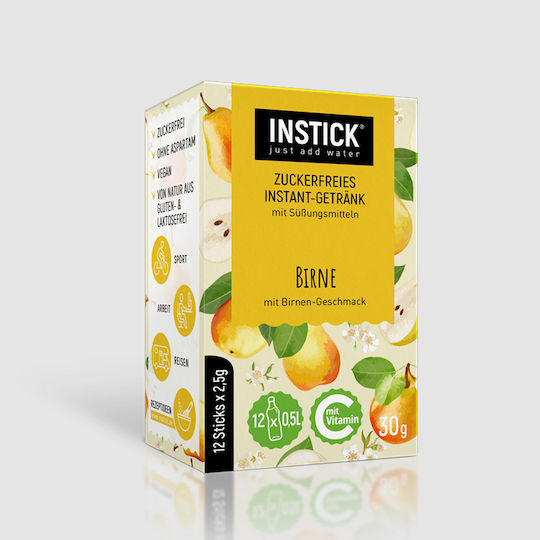 Instick Juice Powder Αχλάδι 2.5gr 12pcs