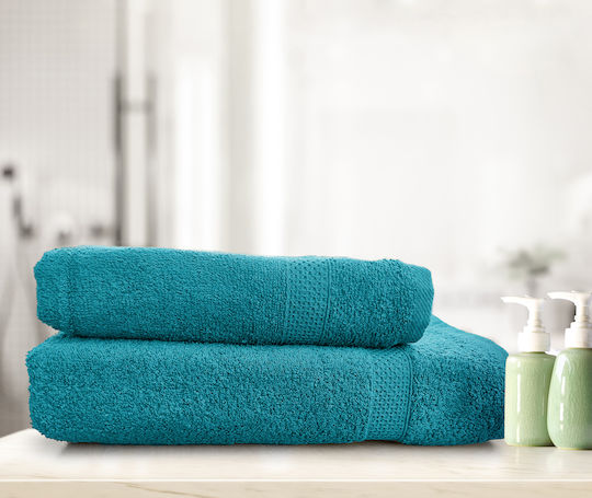 Palatex Bath Towel Set 2pcs Golf Turquoise