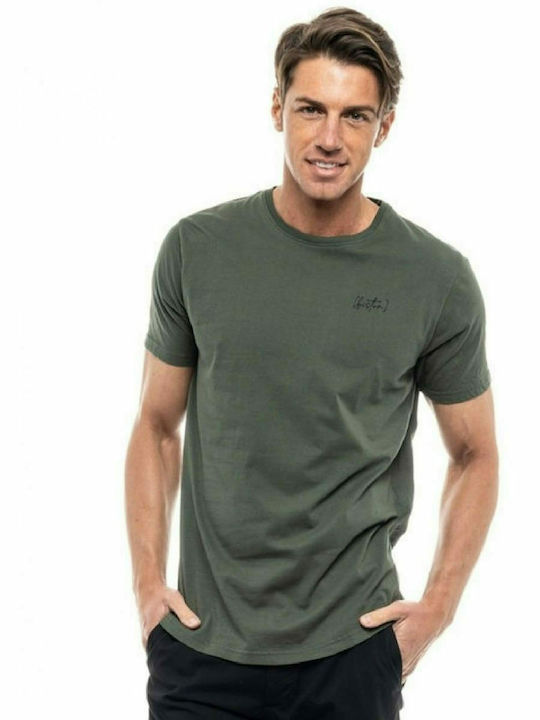 Biston Herren T-Shirt Kurzarm Khaki