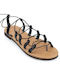 Damen Clematsakis Gladiatorensandalen schwarz 126