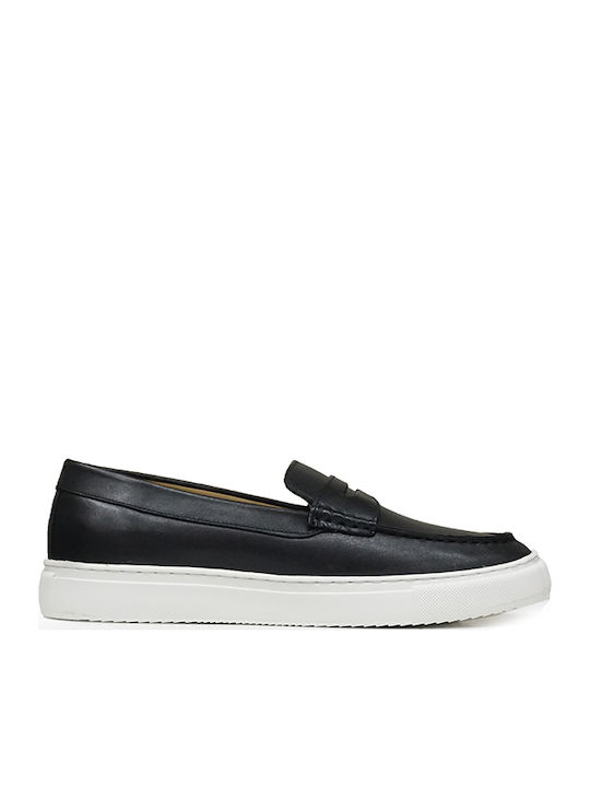 Men's Leather Moccasins Black