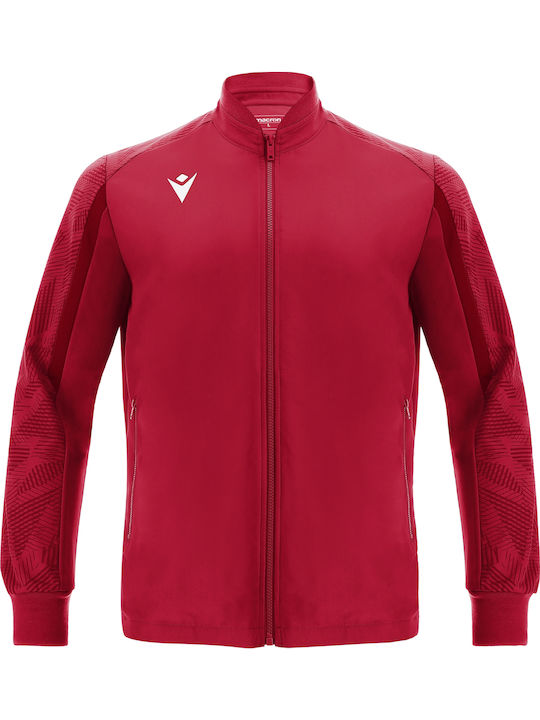 Macron Achilles Ανδρική Ζακέτα Red / Dark Red