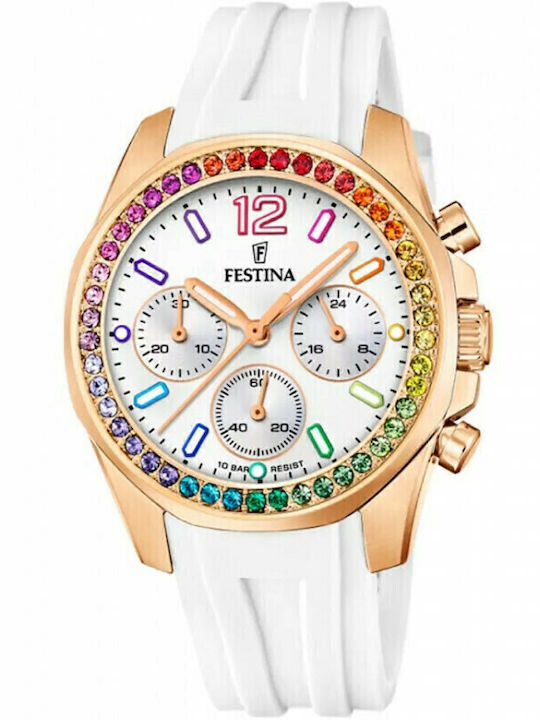 Festina Boyfriend Rainbow Damen Uhr Chronograph...