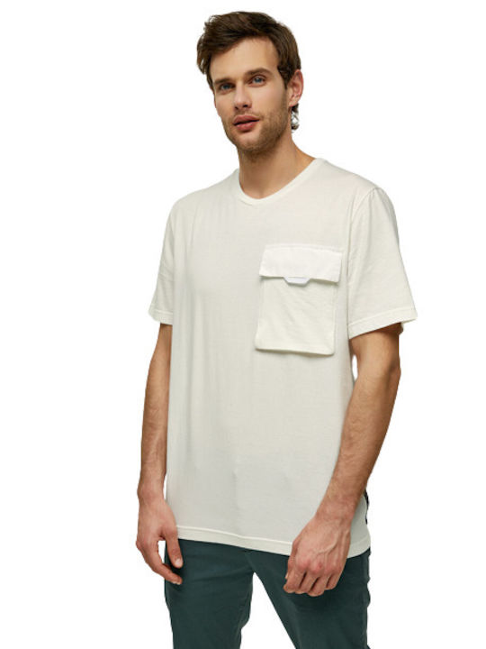Edward Jeans Herren T-Shirt Kurzarm Weiß