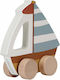 Little Dutch Vehicul Sailboat Sailors Bay din Lemn pentru 12++ Luni