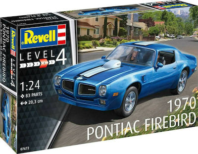 Revell Pontiac Firebird 1970 Modellfigur Auto 83 Teile im Maßstab 1:24 20.3cm.