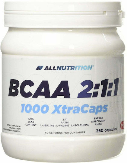 AllNutrition BCAA 2:1:1 1000 XtraCaps 360 Капсули