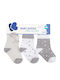 Kikka Boo Kids' Socks Knee-High Joyful Mice Gray 3 Pairs