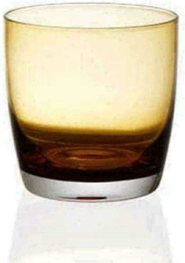 Cryspo Trio Amber Ποτήρι Ουίσκι από Γυαλί Irid 355ml