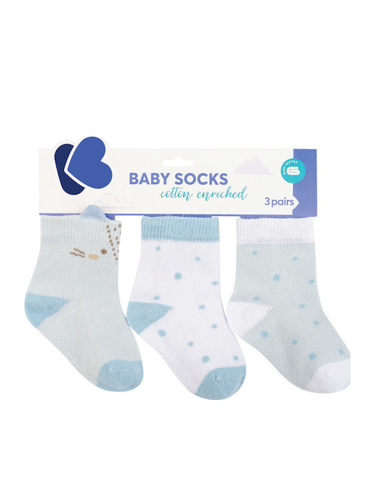 Kikka Boo Kids' Socks Knee-High Little Fox Light Blue 3 Pairs