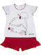 Kids' Set with Shorts Summer 2pcs Red