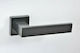 Best Hebel Mittlere Tür mit Rosette 23 Paar Black Matt
